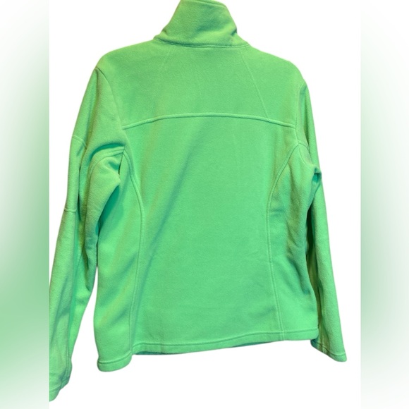 Columbia lime Green Full-Zip Fleece size large - Picture 4 of 4